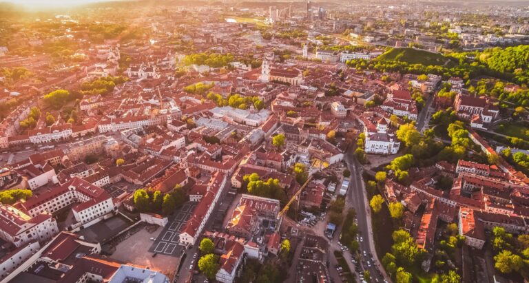 GoVilnius-Oldtown-RedRoofs-Green- GabrielKhiterer